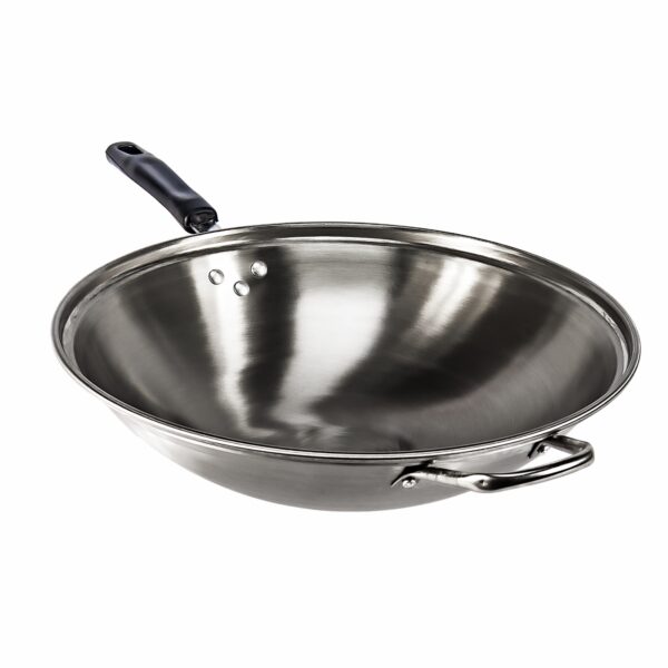 Frigideira Wok - Inox 38cm
