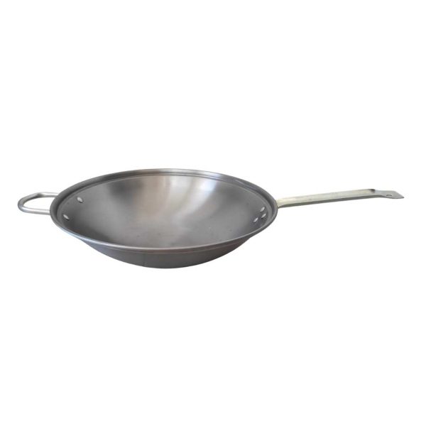 Frigideira WOK Polido - Cabo de ferro - 38 cm