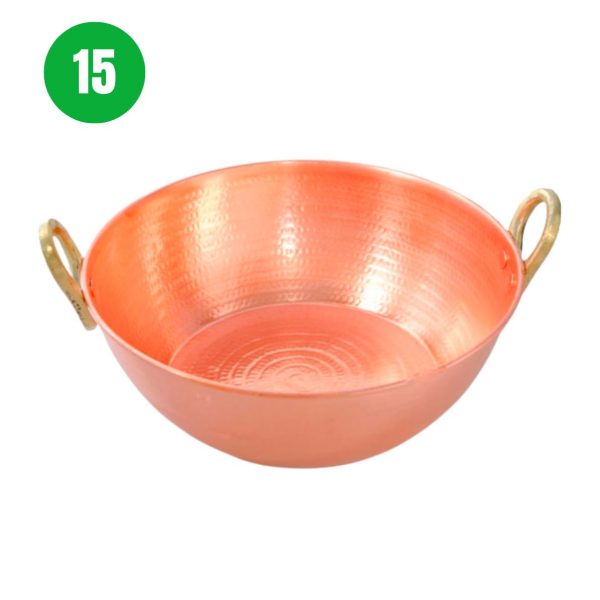 Tacho de Puro cobre martelado (cigano) - 15 Litros