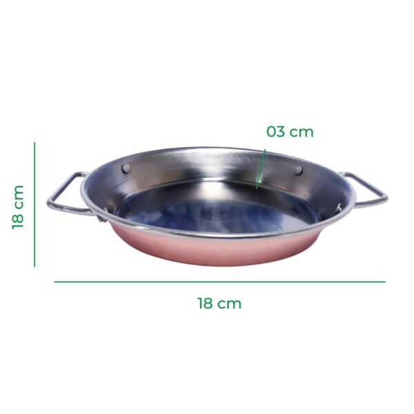 Paellera 20 X 03 cm - Cobre com Inox - Image 3